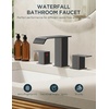 image:imageFORIOUS Vessel Bathroom Sink Faucets 1 Hole Brushed Gold Tall Waterfall Bathroom Faucet Single Handle with Pop Up Drain and Supply Lines for Bowel Sink Deck MountOil Rubbed Bronze