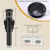 image:imageFORIOUS Vessel Bathroom Sink Faucets 1 Hole Brushed Gold Tall Waterfall Bathroom Faucet Single Handle with Pop Up Drain and Supply Lines for Bowel Sink Deck MountMatte Black