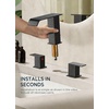 image:imageFORIOUS Vessel Bathroom Sink Faucets 1 Hole Brushed Gold Tall Waterfall Bathroom Faucet Single Handle with Pop Up Drain and Supply Lines for Bowel Sink Deck MountOil Rubbed Bronze