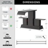 image:imageFORIOUS Vessel Bathroom Sink Faucets 1 Hole Brushed Gold Tall Waterfall Bathroom Faucet Single Handle with Pop Up Drain and Supply Lines for Bowel Sink Deck MountOil Rubbed Bronze