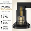 image:imageFORIOUS Vessel Bathroom Sink Faucets 1 Hole Brushed Gold Tall Waterfall Bathroom Faucet Single Handle with Pop Up Drain and Supply Lines for Bowel Sink Deck MountMatte Black