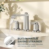 image:imageFORIOUS Vessel Bathroom Sink Faucets 1 Hole Brushed Gold Tall Waterfall Bathroom Faucet Single Handle with Pop Up Drain and Supply Lines for Bowel Sink Deck MountStainless Steel