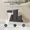 image:imageFORIOUS Vessel Bathroom Sink Faucets 1 Hole Brushed Gold Tall Waterfall Bathroom Faucet Single Handle with Pop Up Drain and Supply Lines for Bowel Sink Deck MountOil Rubbed Bronze
