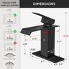 image:imageFORIOUS Vessel Bathroom Sink Faucets 1 Hole Brushed Gold Tall Waterfall Bathroom Faucet Single Handle with Pop Up Drain and Supply Lines for Bowel Sink Deck MountMatte Black