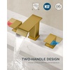 image:imageFORIOUS Vessel Bathroom Sink Faucets 1 Hole Brushed Gold Tall Waterfall Bathroom Faucet Single Handle with Pop Up Drain and Supply Lines for Bowel Sink Deck MountBrushed Gold x2