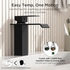 image:imageFORIOUS Vessel Bathroom Sink Faucets 1 Hole Brushed Gold Tall Waterfall Bathroom Faucet Single Handle with Pop Up Drain and Supply Lines for Bowel Sink Deck MountMatte Black