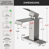 image:imageFORIOUS Vessel Bathroom Sink Faucets 1 Hole Brushed Gold Tall Waterfall Bathroom Faucet Single Handle with Pop Up Drain and Supply Lines for Bowel Sink Deck MountStainless Steel