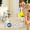 image:imageFORIOUS Vessel Bathroom Sink Faucets 1 Hole Brushed Gold Tall Waterfall Bathroom Faucet Single Handle with Pop Up Drain and Supply Lines for Bowel Sink Deck MountStainless Steel
