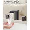 image:imageFORIOUS Vessel Bathroom Sink Faucets 1 Hole Brushed Gold Tall Waterfall Bathroom Faucet Single Handle with Pop Up Drain and Supply Lines for Bowel Sink Deck MountOil Rubbed Bronze