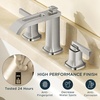 image:imageFORIOUS Vessel Bathroom Sink Faucets 1 Hole Brushed Gold Tall Waterfall Bathroom Faucet Single Handle with Pop Up Drain and Supply Lines for Bowel Sink Deck MountStainless Steel