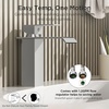 image:imageFORIOUS Vessel Bathroom Sink Faucets 1 Hole Brushed Gold Tall Waterfall Bathroom Faucet Single Handle with Pop Up Drain and Supply Lines for Bowel Sink Deck MountStainless Steel