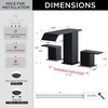 image:imageFORIOUS Vessel Bathroom Sink Faucets 1 Hole Brushed Gold Tall Waterfall Bathroom Faucet Single Handle with Pop Up Drain and Supply Lines for Bowel Sink Deck MountBlack and Nickel