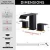 image:imageFORIOUS Vessel Bathroom Sink Faucets 1 Hole Brushed Gold Tall Waterfall Bathroom Faucet Single Handle with Pop Up Drain and Supply Lines for Bowel Sink Deck MountBlack and Gold