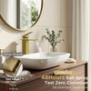 image:imageFORIOUS Vessel Bathroom Sink Faucets 1 Hole Brushed Gold Tall Waterfall Bathroom Faucet Single Handle with Pop Up Drain and Supply Lines for Bowel Sink Deck MountBrushed Gold