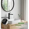 image:imageFORIOUS Vessel Sink Faucet Single Hole Morden Tall Bathroom Faucets Brushed Gold One Lever Handle with Pop up Drain for Basin Bowl Vanity Lavatory ResidentialCommercial UseMatte Black