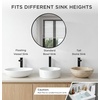 image:imageFORIOUS Vessel Sink Faucet Single Hole Morden Tall Bathroom Faucets Brushed Gold One Lever Handle with Pop up Drain for Basin Bowl Vanity Lavatory ResidentialCommercial UseMatte Black