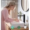 image:imageFORIOUS Bathroom Faucets for 1 or 3 Hole Sink Chrome Single Handle Bathroom Faucet with Popup Drain and Supply Lines Suitable for Vanity RV Lavatory RestroomMatte Black