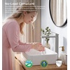 image:imageFORIOUS Bathroom Faucets for 1 or 3 Hole Sink Chrome Single Handle Bathroom Faucet with Popup Drain and Supply Lines Suitable for Vanity RV Lavatory RestroomStainless Steel