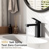 image:imageFORIOUS Bathroom Faucets for 1 or 3 Hole Sink Chrome Single Handle Bathroom Faucet with Popup Drain and Supply Lines Suitable for Vanity RV Lavatory RestroomMatte Black