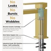 image:imageFORIOUS Bathroom Faucets for 1 or 3 Hole Sink Chrome Single Handle Bathroom Faucet with Popup Drain and Supply Lines Suitable for Vanity RV Lavatory RestroomBrushed Gold