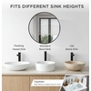 image:imageFORIOUS Bathroom Faucets for 1 or 3 Hole Sink Chrome Single Handle Bathroom Faucet with Popup Drain and Supply Lines Suitable for Vanity RV Lavatory RestroomMatte Black
