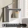 image:imageFORIOUS Bathroom Faucets for 1 or 3 Hole Sink Chrome Single Handle Bathroom Faucet with Popup Drain and Supply Lines Suitable for Vanity RV Lavatory RestroomStainless Steel
