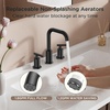 image:imageFORIOUS Brushed Nickel Bathroom Faucet for 3 Hole Widespread Bathroom Sink Faucet with Pop Up Drain and Hoses for Vanity Restroom RV Lavatory 360 Rotatable SpoutMatte Black