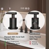 image:imageFORIOUS Brushed Nickel Bathroom Faucet for 3 Hole Widespread Bathroom Sink Faucet with Pop Up Drain and Hoses for Vanity Restroom RV Lavatory 360 Rotatable SpoutOil Rubbed Bronze