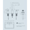 image:imageFORIOUS Brushed Nickel Bathroom Faucet for 3 Hole Widespread Bathroom Sink Faucet with Pop Up Drain and Hoses for Vanity Restroom RV Lavatory 360 Rotatable SpoutBronze