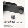 image:imageFORIOUS Matte Black Bathroom Faucets 1 or 3 Holes Modern Single Handle Bathroom Sink Faucet with Popup Drain and LeadFree cUPC Supply Line Suitable for Vanity RV Lavatory Sink