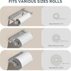 image:imageFORIOUS Toilet Paper Holder Adhesive or Screw Wall Mount Pivoting Tissue Roll Holder Stainless Steel Self Adhesive Toilet Paper Roll Holder no Drilling Matte Black Classic 2 PackStainless Steel