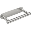 image:imageFORIOUS Toilet Paper Holder Adhesive or Screw Wall Mount Pivoting Tissue Roll Holder Stainless Steel Self Adhesive Toilet Paper Roll Holder no Drilling Matte Black Classic 2 PackStainless Steel