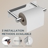 image:imageFORIOUS Toilet Paper Holder Adhesive or Screw Wall Mount Pivoting Tissue Roll Holder Stainless Steel Self Adhesive Toilet Paper Roll Holder no Drilling Matte Black Classic 2 PackChrome