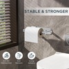 image:imageFORIOUS Toilet Paper Holder Adhesive or Screw Wall Mount Pivoting Tissue Roll Holder Stainless Steel Self Adhesive Toilet Paper Roll Holder no Drilling Matte Black Classic 2 PackChrome