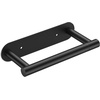 image:imageFORIOUS Toilet Paper Holder Adhesive or Screw Wall Mount Pivoting Tissue Roll Holder Stainless Steel Self Adhesive Toilet Paper Roll Holder no Drilling Matte Black Classic 2 PackMatte Black