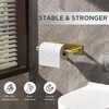 image:imageFORIOUS Toilet Paper Holder Adhesive or Screw Wall Mount Pivoting Tissue Roll Holder Stainless Steel Self Adhesive Toilet Paper Roll Holder no Drilling Matte Black Classic 2 PackBrushed Gold