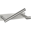 image:imageFORIOUS Toilet Paper Holder Adhesive or Screw Wall Mount Pivoting Tissue Roll Holder Stainless Steel Self Adhesive Toilet Paper Roll Holder no Drilling Matte Black Classic 2 PackStainless Steel