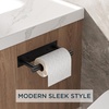 image:imageFORIOUS Toilet Paper Holder Adhesive or Screw Wall Mount Pivoting Tissue Roll Holder Stainless Steel Self Adhesive Toilet Paper Roll Holder no Drilling Matte Black Classic 2 PackMatte Black