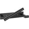image:imageFORIOUS Toilet Paper Holder Adhesive or Screw Wall Mount Pivoting Tissue Roll Holder Stainless Steel Self Adhesive Toilet Paper Roll Holder no Drilling Matte Black Classic 2 PackMatte Black