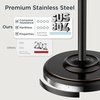 image:imageFORIOUS Toilet Paper Holder Stand SUS304 Stainless Steel Vintage Bathroom Roll Tissue Holder Free Standing with 41LBS Heavy Weighted Base AntiTipping Fits Mega Rolls Brushed NickelOil Rubbed Bronze
