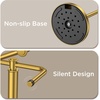 image:imageFORIOUS Toilet Paper Holder Stand SUS304 Stainless Steel Vintage Bathroom Roll Tissue Holder Free Standing with 41LBS Heavy Weighted Base AntiTipping Fits Mega Rolls Brushed NickelBrushed Gold