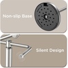 image:imageFORIOUS Toilet Paper Holder Stand SUS304 Stainless Steel Vintage Bathroom Roll Tissue Holder Free Standing with 41LBS Heavy Weighted Base AntiTipping Fits Mega Rolls Brushed NickelBrushed Nickel