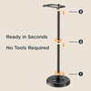 image:imageFORIOUS Toilet Paper Holder Stand SUS304 Stainless Steel Vintage Bathroom Roll Tissue Holder Free Standing with 41LBS Heavy Weighted Base AntiTipping Fits Mega Rolls Brushed NickelOil Rubbed Bronze