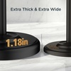 image:imageFORIOUS Toilet Paper Holder Stand SUS304 Stainless Steel Vintage Bathroom Roll Tissue Holder Free Standing with 41LBS Heavy Weighted Base AntiTipping Fits Mega Rolls Brushed NickelMatte Black