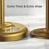 image:imageFORIOUS Toilet Paper Holder Stand SUS304 Stainless Steel Vintage Bathroom Roll Tissue Holder Free Standing with 41LBS Heavy Weighted Base AntiTipping Fits Mega Rolls Brushed NickelBrushed Gold
