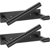 image:imageFORIOUS Toilet Paper Holder Adhesive or Screw Wall Mount Pivoting Tissue Roll Holder Stainless Steel Self Adhesive Toilet Paper Roll Holder no Drilling Matte Black Classic 2 PackMatte Black